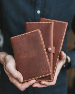 wallet-4a-min Hand-sewn Leather Passport Wallet in Coffee